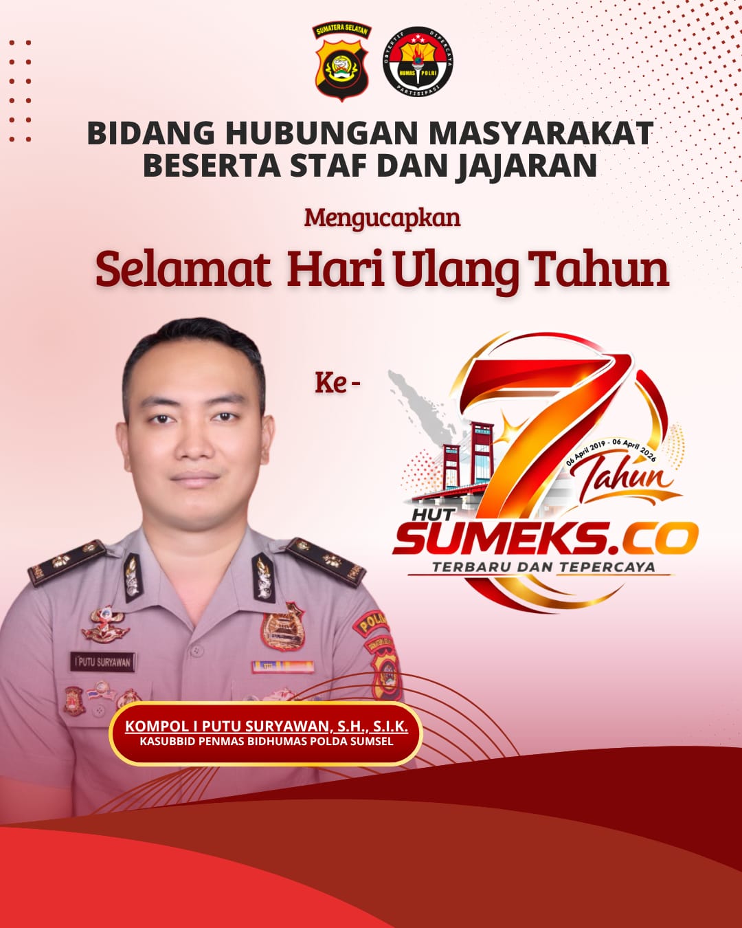hut sumeksco2026 Kasubdit Penmas POlda Sumsel