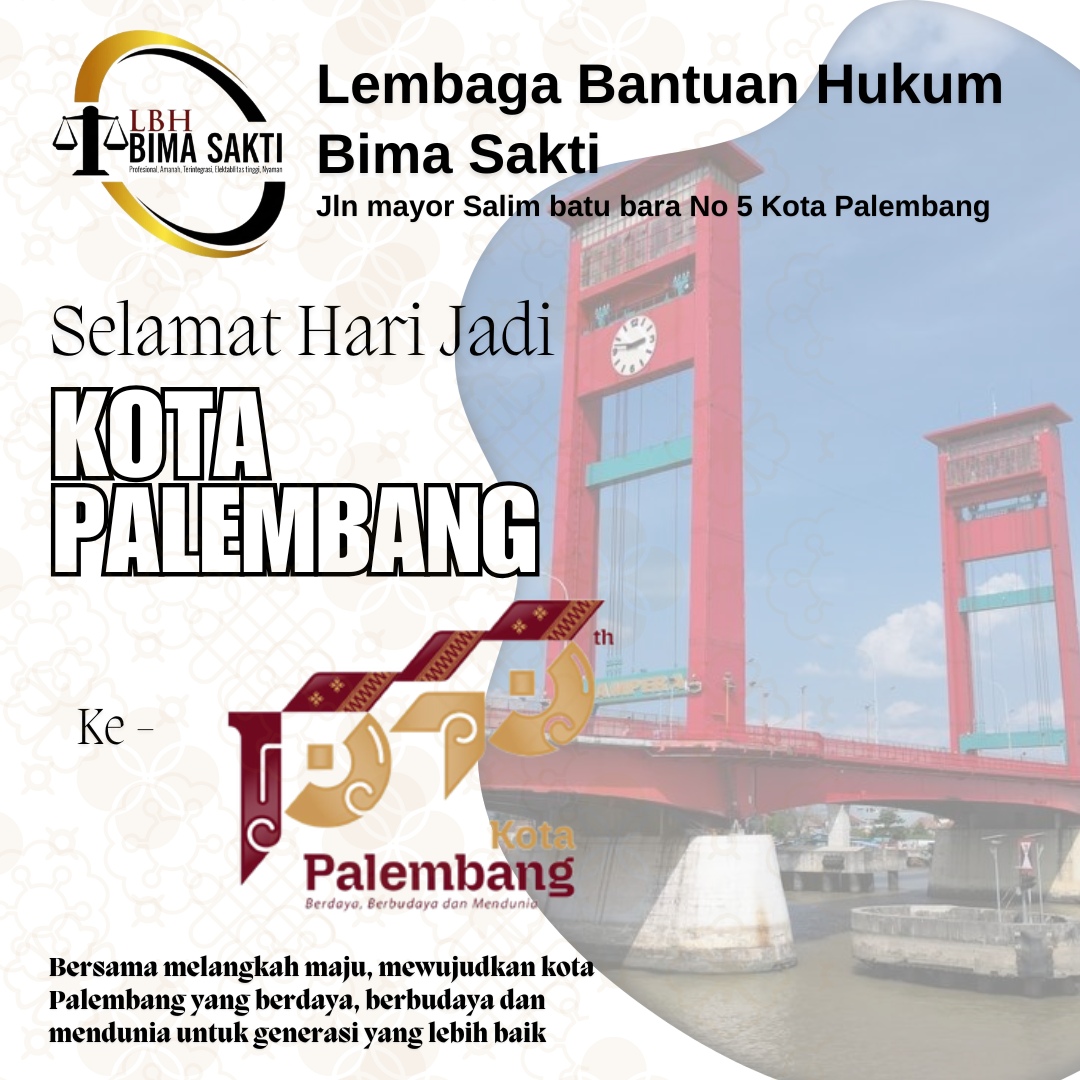 ucapan hut kota Palembang LBH Bima