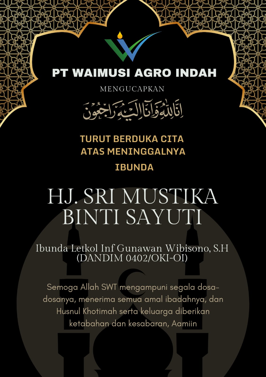 Duka Cita Kodim PT WAIMUSI