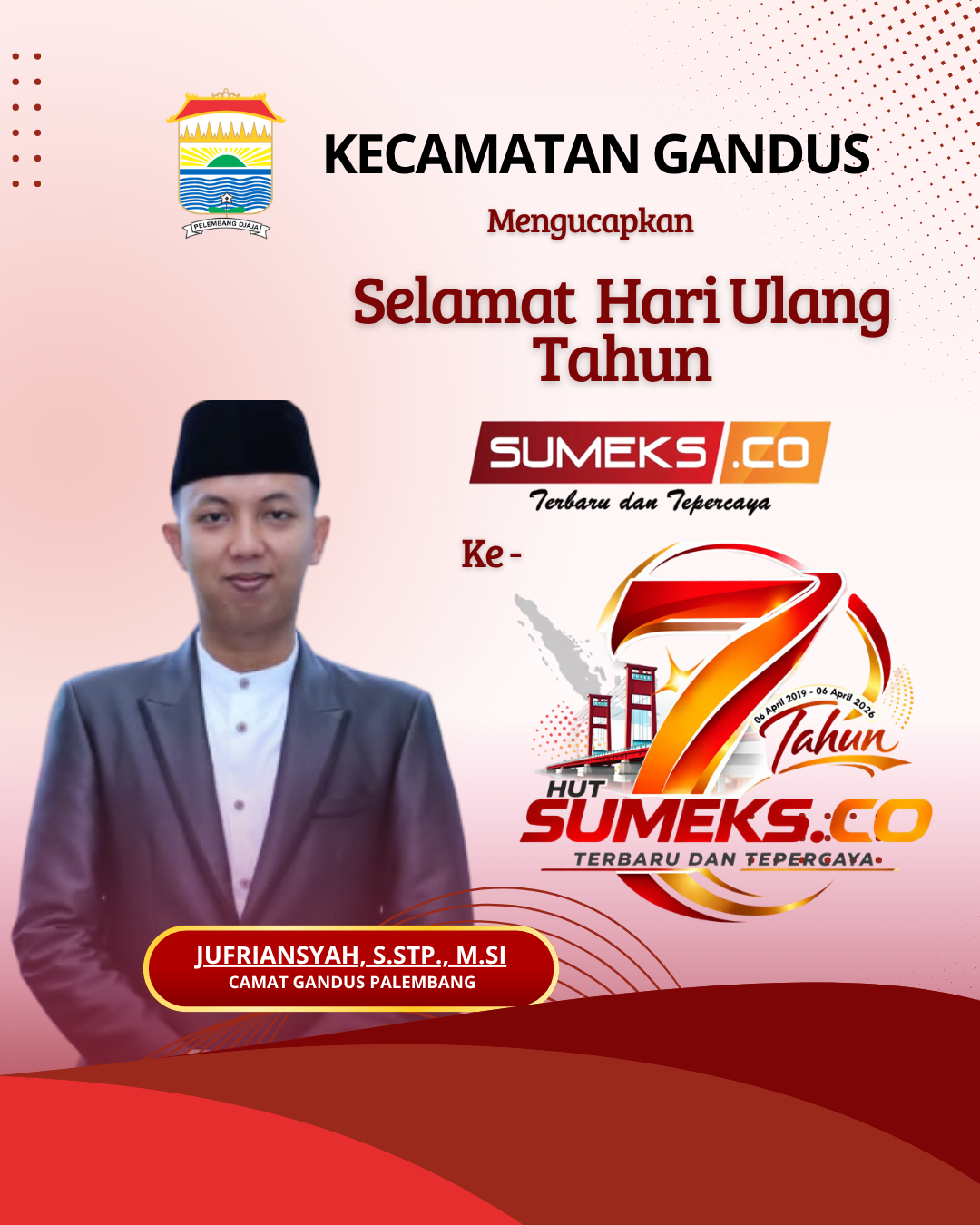 hut sumeksco2026 camat gandus