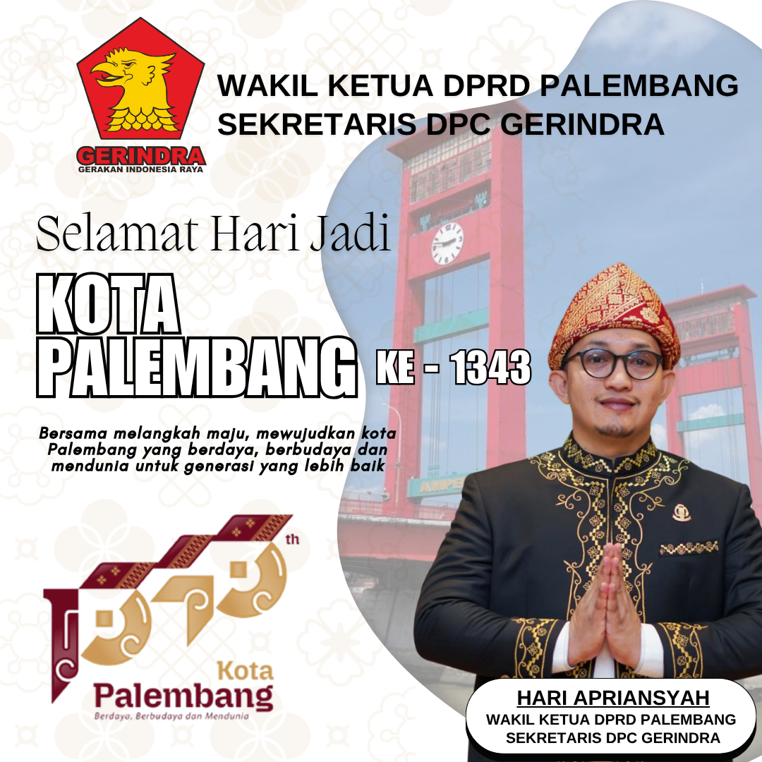 ucapan hut kota Palembang Hari