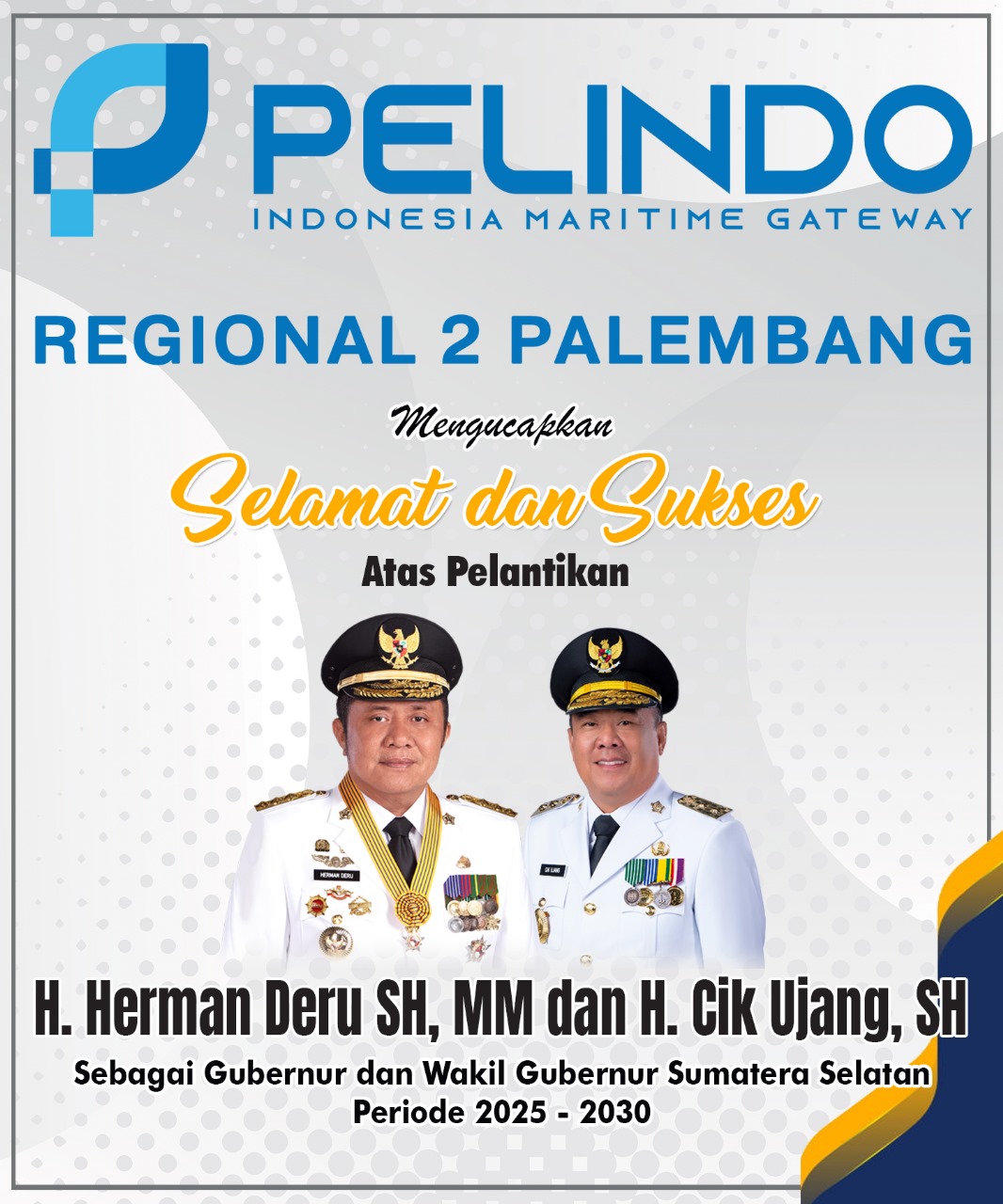 PT Pelindo Regional 2 Palembang Mengucapkan Selama