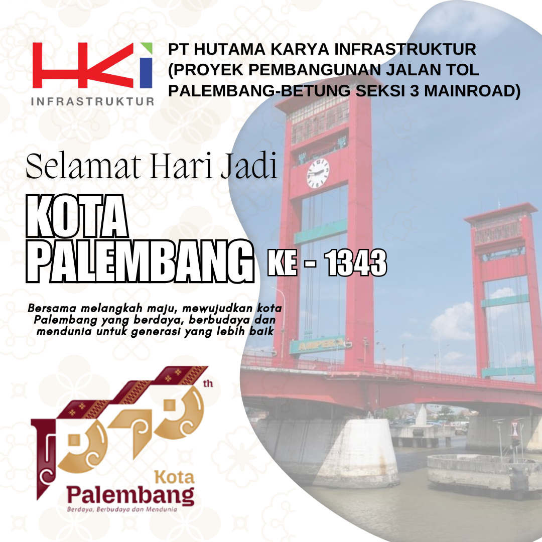ucapan hut kota Palembang PT Hutama Karya