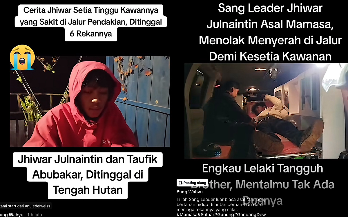 Kisah Heroik Jhiwar Julnaintin Tak Meninggalkan Teman Pendaki Sakit di Hutan Meski yang Lain Menyerah