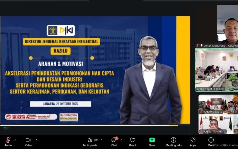 Dorong Ekosistem Kreatif, Kanwil Babel Libatkan Kampus & Pelaku UMKM Daftarkan KI
