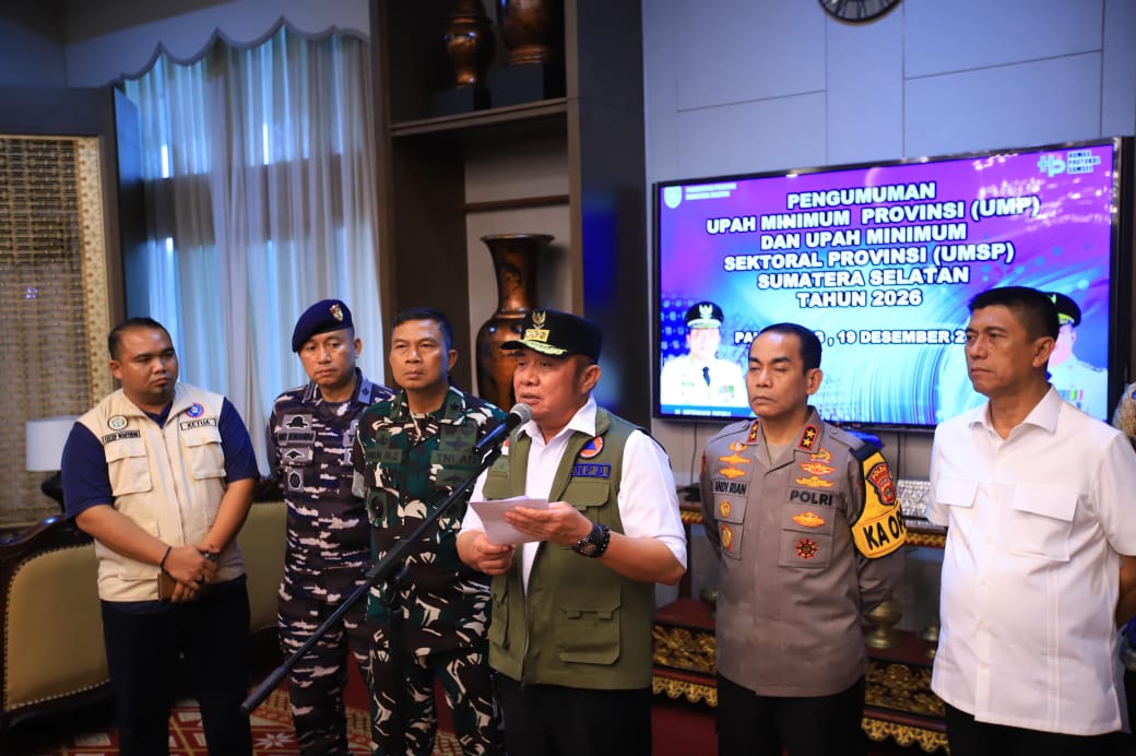 Herman Deru Umumkan UMP Sumsel Rp3.942.963, Dewan Pengupahan Sumsel Sepakat Naik 7,10 Persen