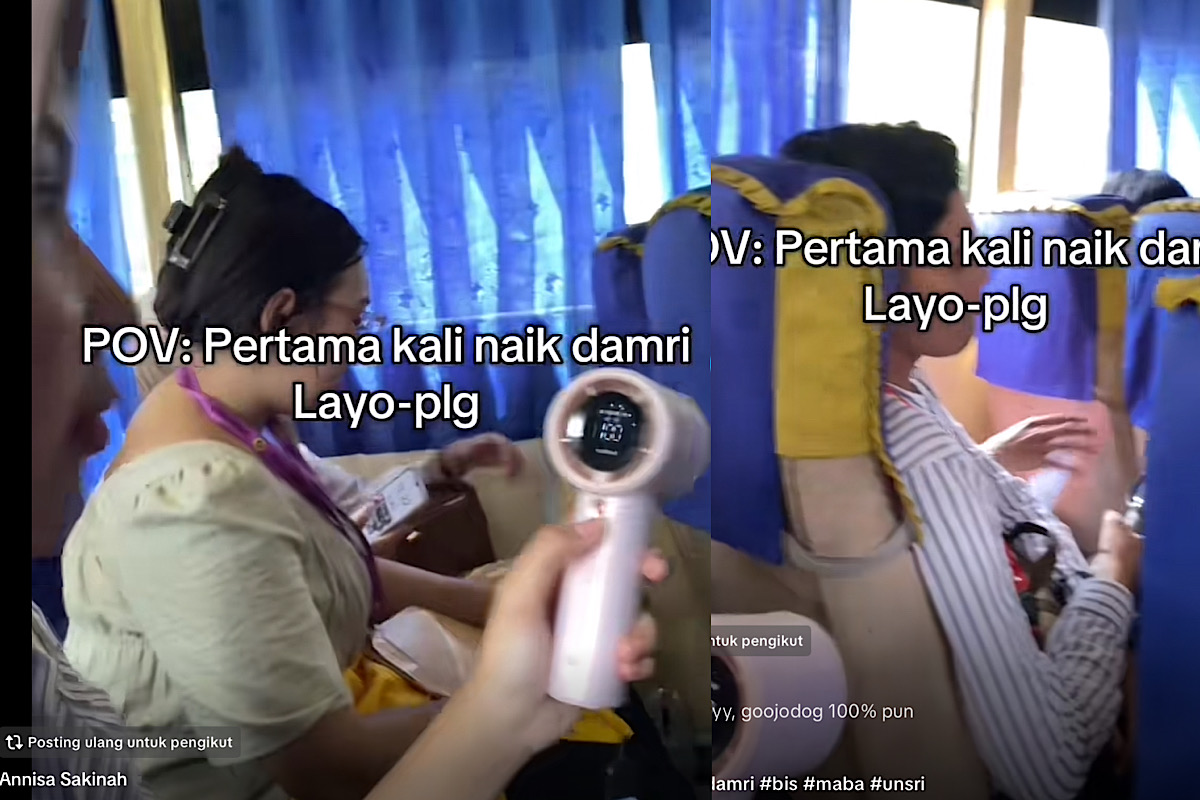 UNIK, Naik Bus Damri Palembang-Indralaya, Ada Yang Panas Ada Yang Dingin
