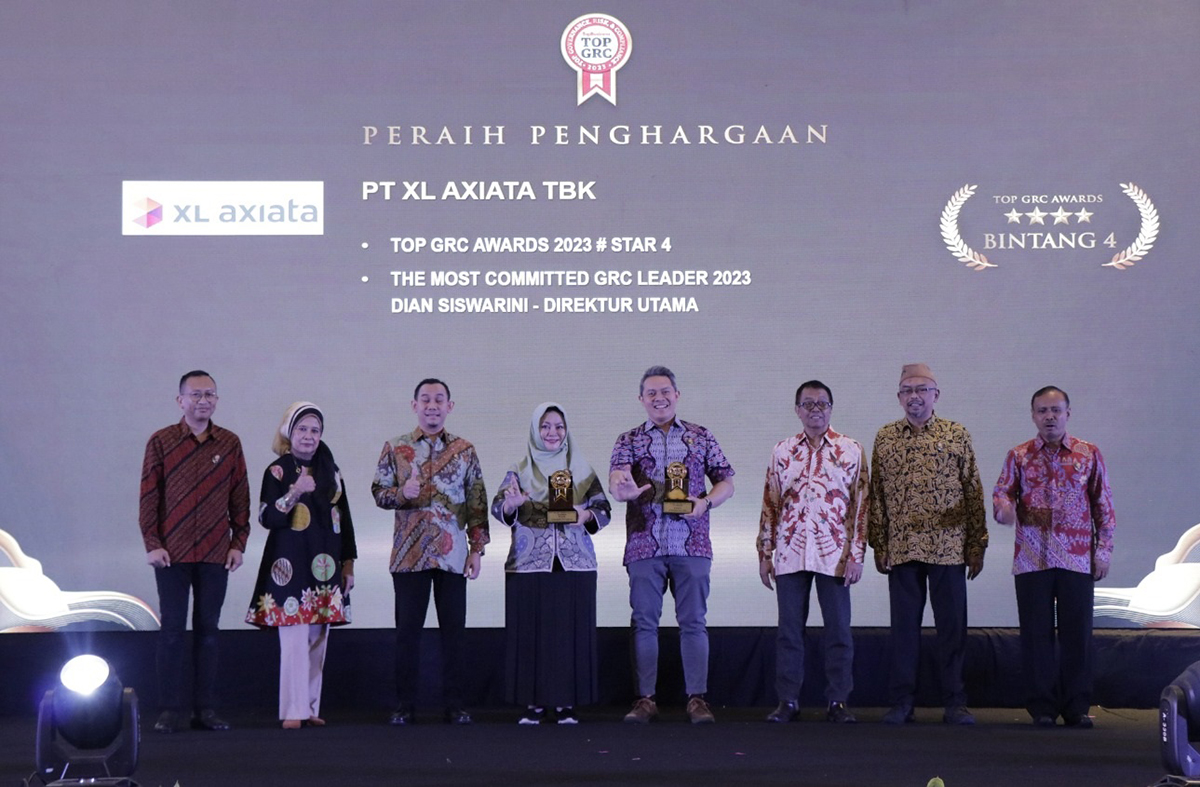 Penerapan Prinsip ESG Terus Ditingkatkan, XL Axiata Raih TOP GRC Awards 2023   