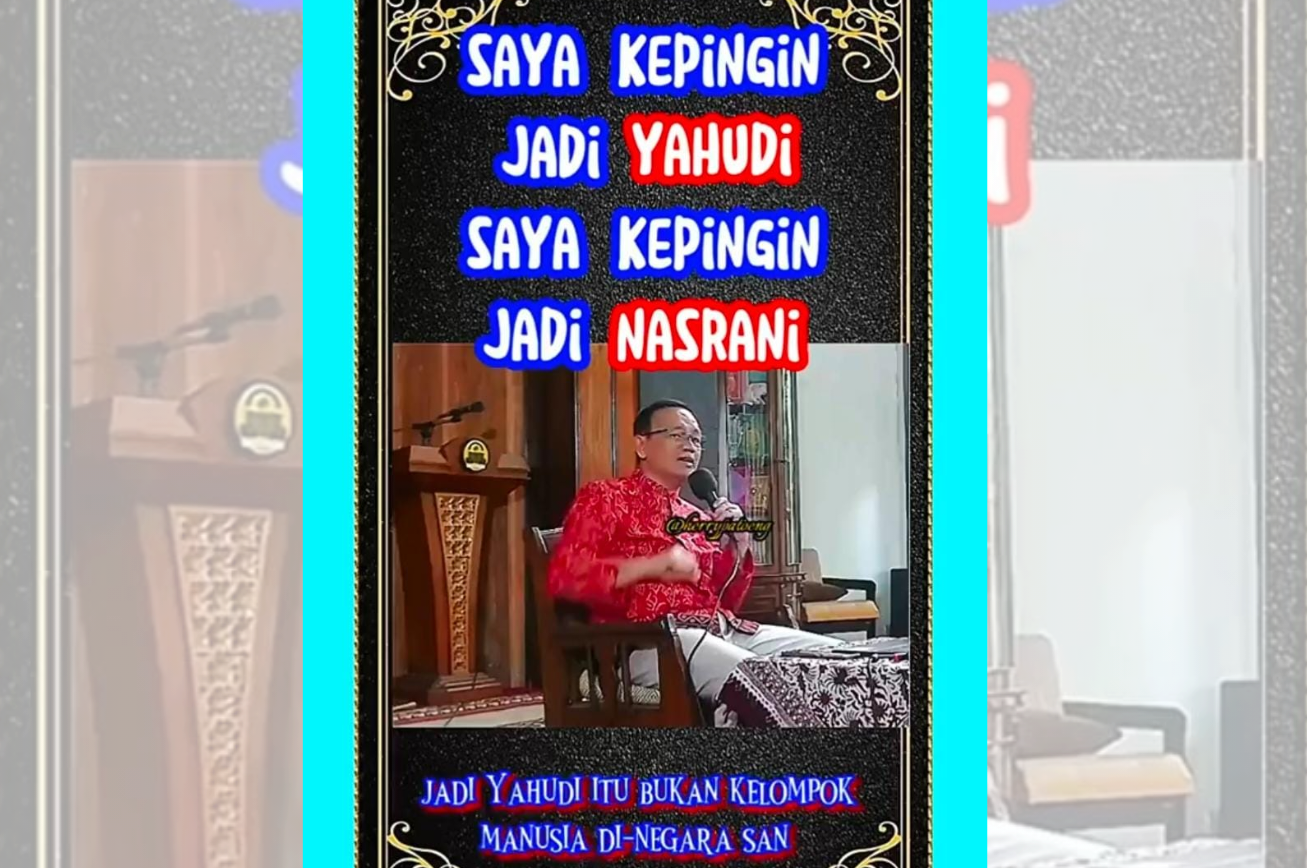 Mirip Panji Gumilang, Sosok Penceramah Ini Bikin Warganet Geram Ajak Umat Islam Cinta Yahudi dan Nasrani