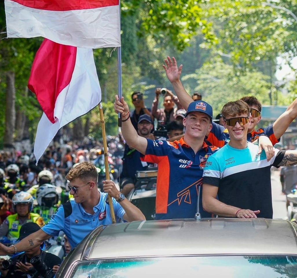 Parade MotoGP Meriah di Mataram, Sayang Marquez dan Quartararo Absen Arak-arakan