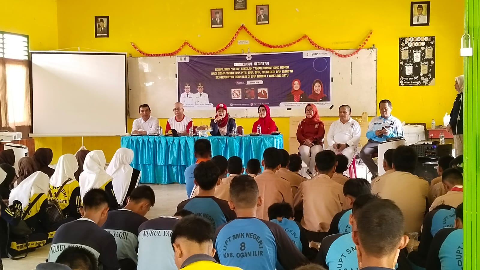 YJI Cabang Provinsi Sumsel Sosialisasikan Sekolah Tanpa Iklan Rokok di SMAN 1 Tanjung Batu Ogan Ilir