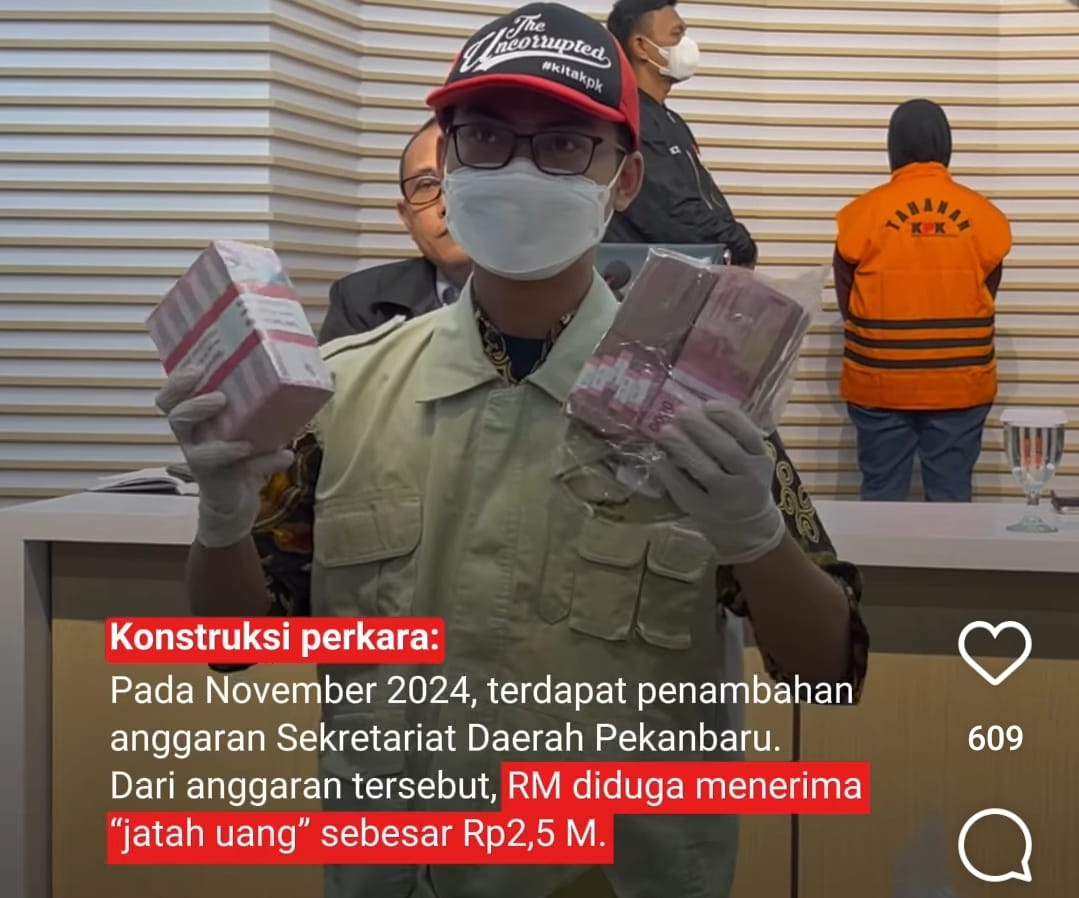 Korupsi Berjemaah di Pekanbaru, Rp6,82 Miliar Disita, Pj Wako dan Sekda Tersangka Ini Penggantinya