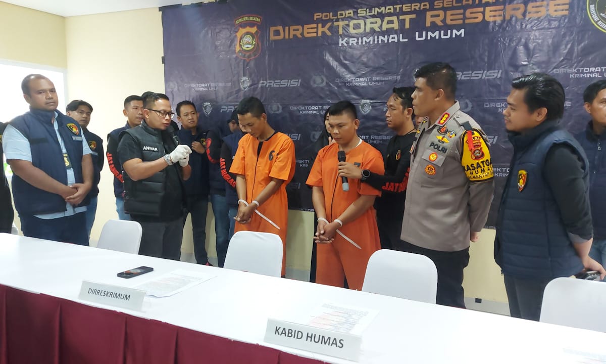 Pengakuan 2 Pelaku Begal Sadis Saat Habisi Mahasiswi Unsri di Tanjung Senai Ogan Ilir