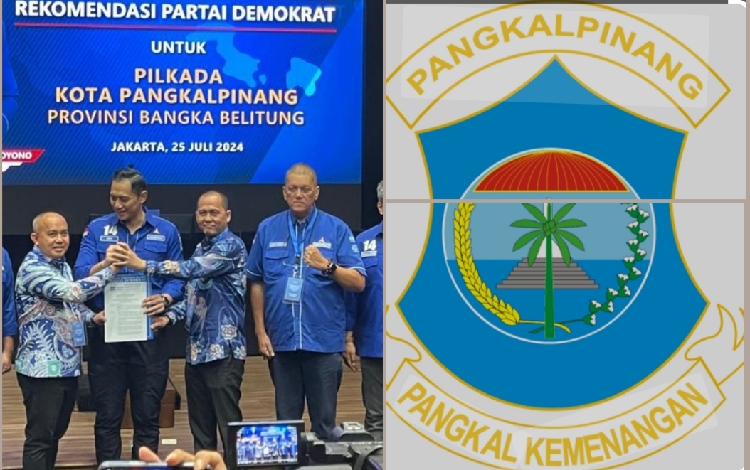 Resmi, Molen dan dr Hakim Dapatkan Restu  DPP Demokrat untuk Nyalon  Pilkada Pangkalpinang