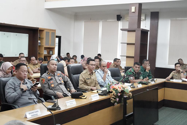 Wabup Yudha Ikuti Zoom Meeting Bersama Menko PMK