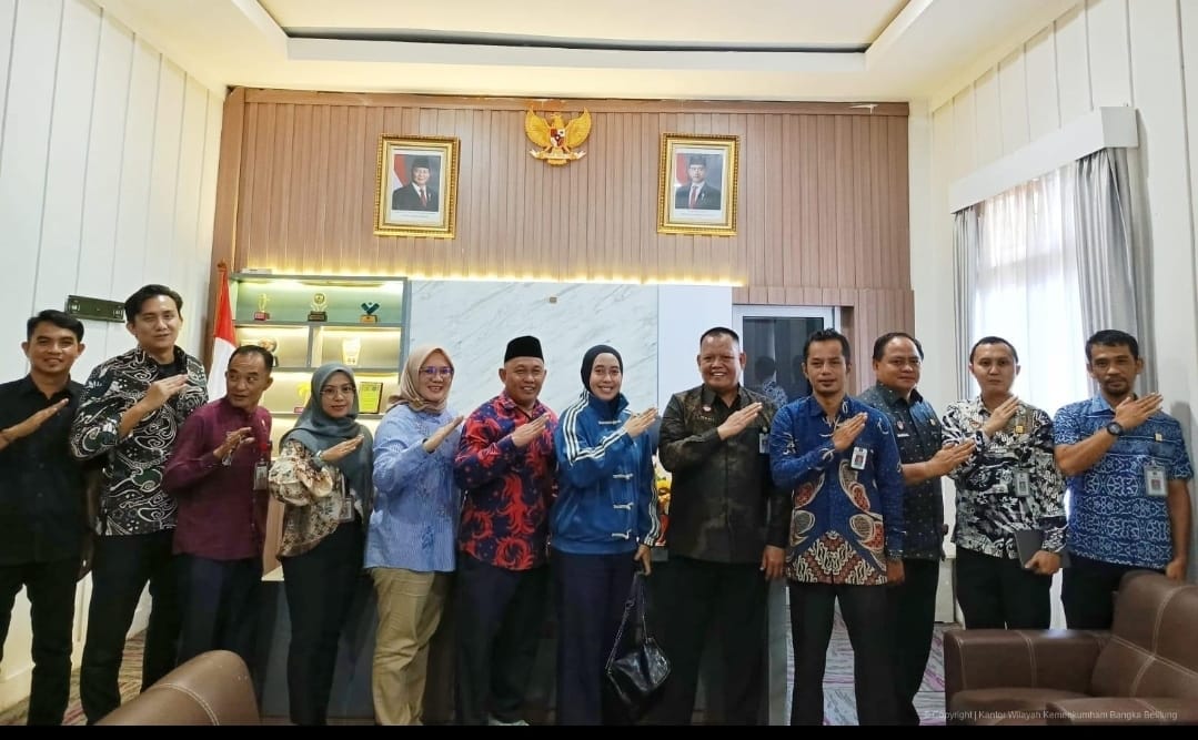 Perkuat Ekonomi Kreatif, Kemenkum Babel Inisiasi Perda KI Bangka Tengah