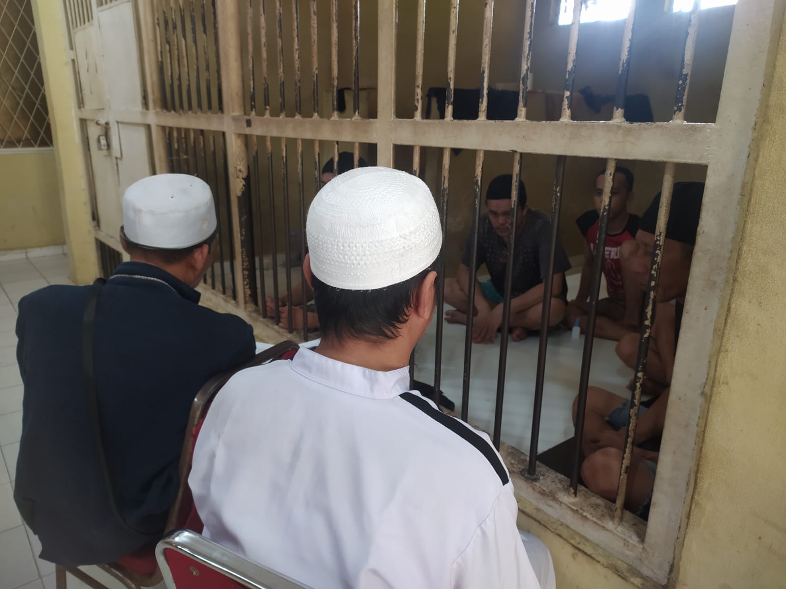 21 Tahanan Polres Ogan Ilir Khusyuk Dengarkan Tausiyah Ustadz, Bahas Soal Taubat Usai Jalani Proses Hukum