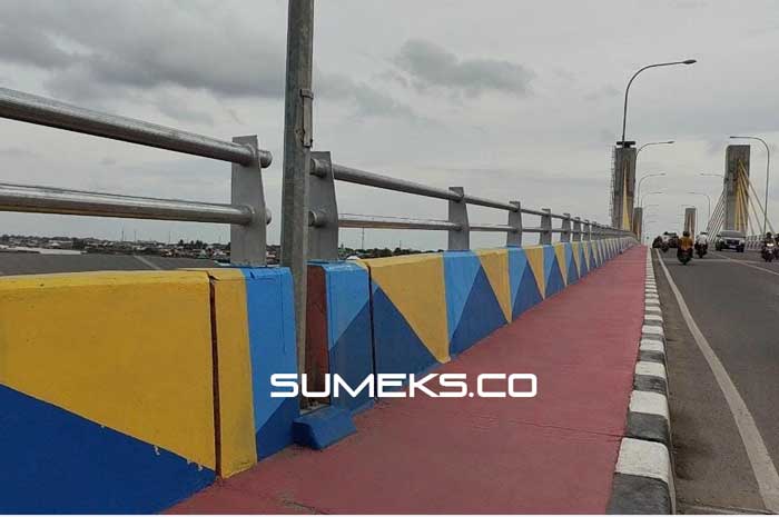 Tampilan Baru Jembatan Musi IV Palembang, Warna Lebih Fresh 