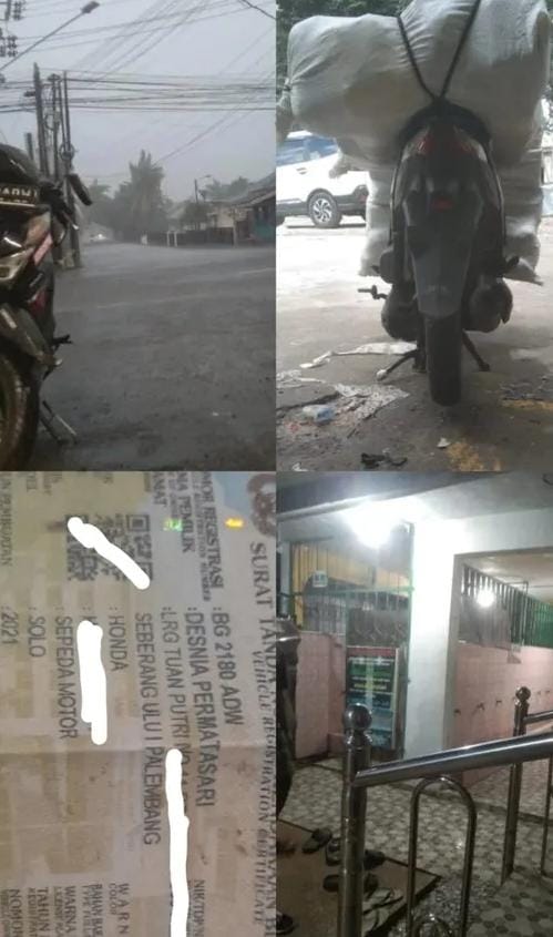 Ditinggal Salat dan Buka Puasa di Masjid, Motor Kurir di Palembang Raib Beserta Paket Pesanan 