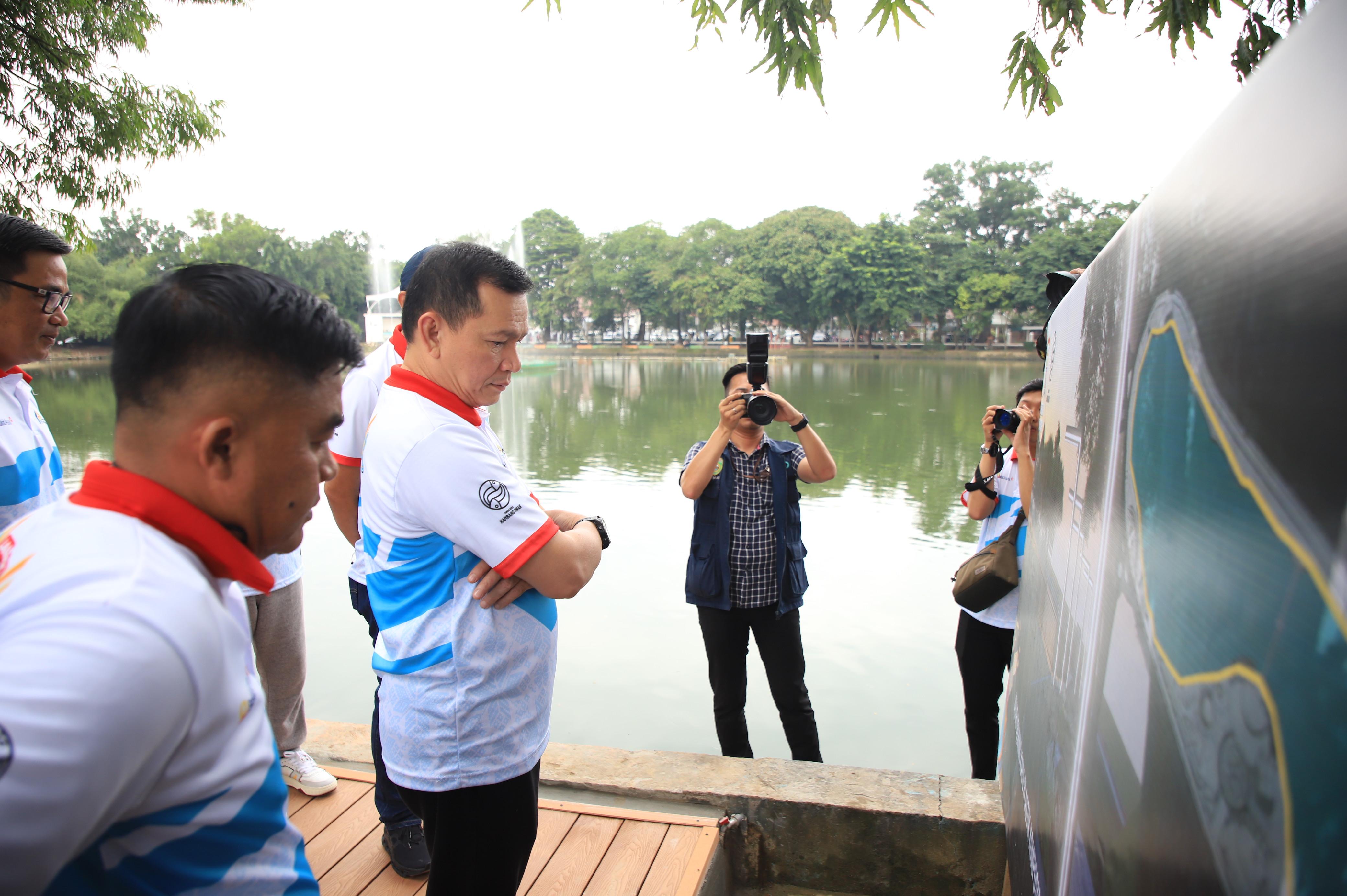 Kawasan Jogging Kambang Iwak Palembang, PJ Gubernur Sumsel: Perbanyak Fasos dan Fasum