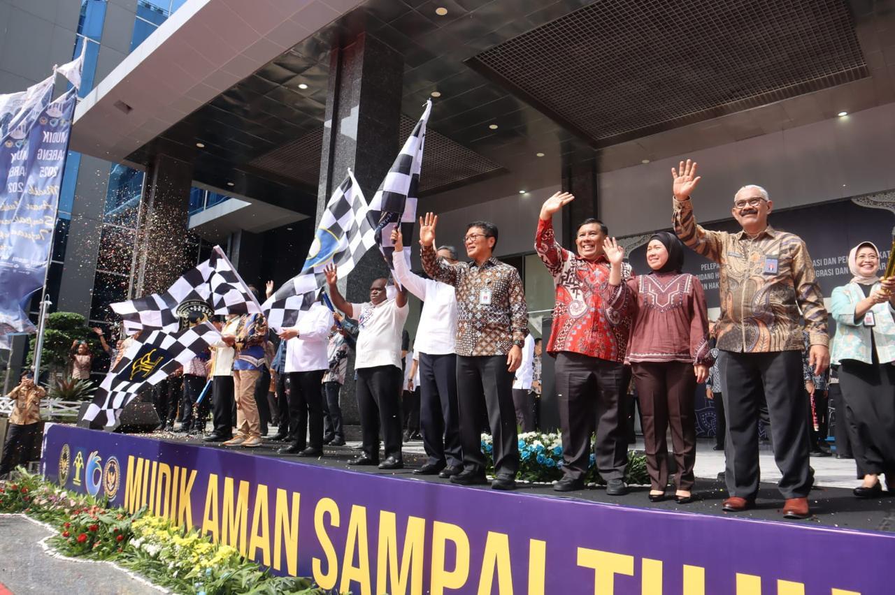 34 Bus Mudik Bareng Lintas 4 Kementerian, Siap Antar 1.160 Pegawai ke 7 Kota Tujuan