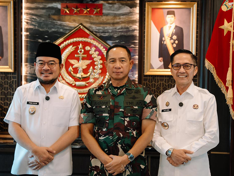 Bertemu Panglima TNI, Ratu Dewa Gandeng  TNI Atasi Masalah Sampah dengan Teknologi  MOTAH