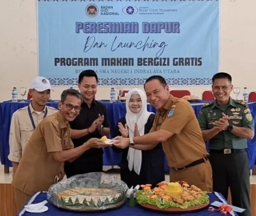 SMAN 1 Indralaya Utara Antusias Sambut Program MBG, Dapur Amanda Azka Jaya Siap Berikan Asupan Bermutu