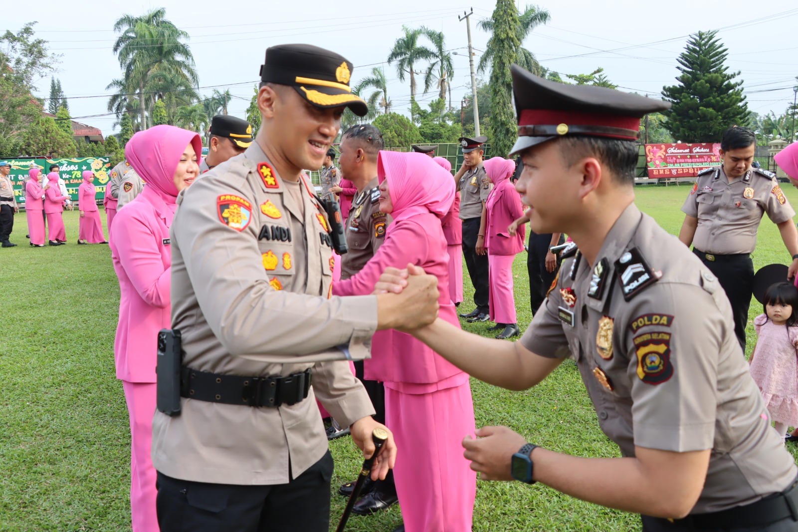 27 Personel Polres Ogan Ilir Naik Pangkat Bertepatan dengan HUT Bhayangkara ke-78