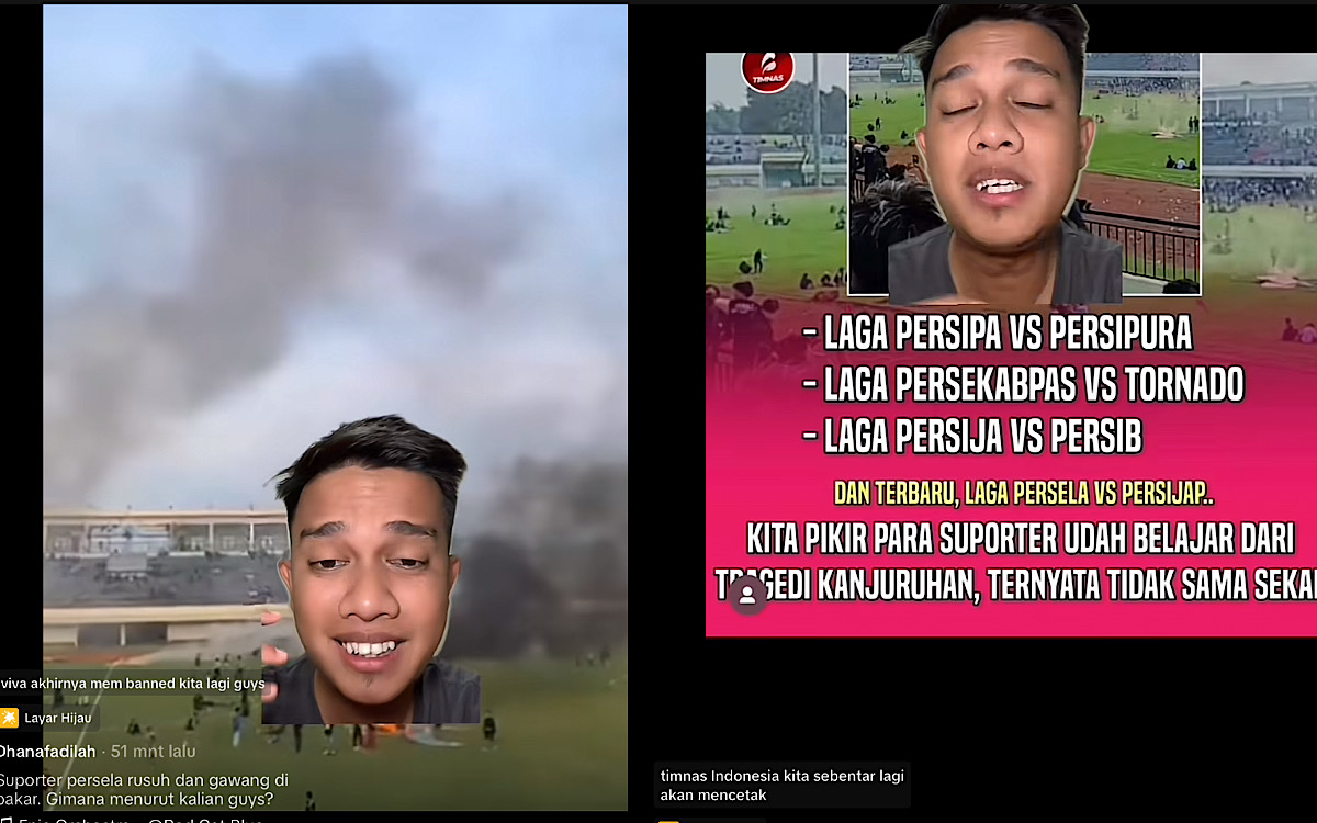 Sanksi FIFA Menanti? Gawang Dibakar Oknum Suporter Persela Lamongan, Bayangin Salahnya Gawang Apa Sih?