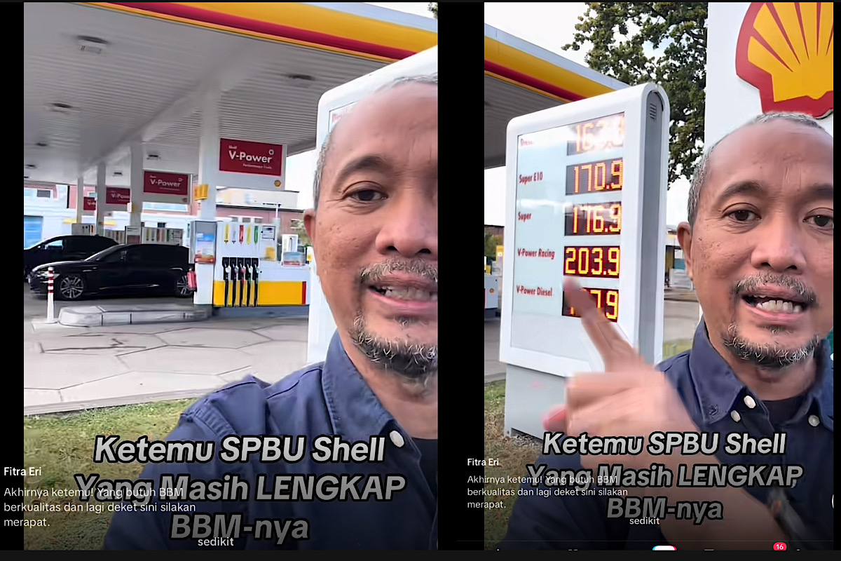 Amazing, Fitra Eri Temukan SPBU Shell Masih Lengkap Jualan BBM, Lokasinya Disini?