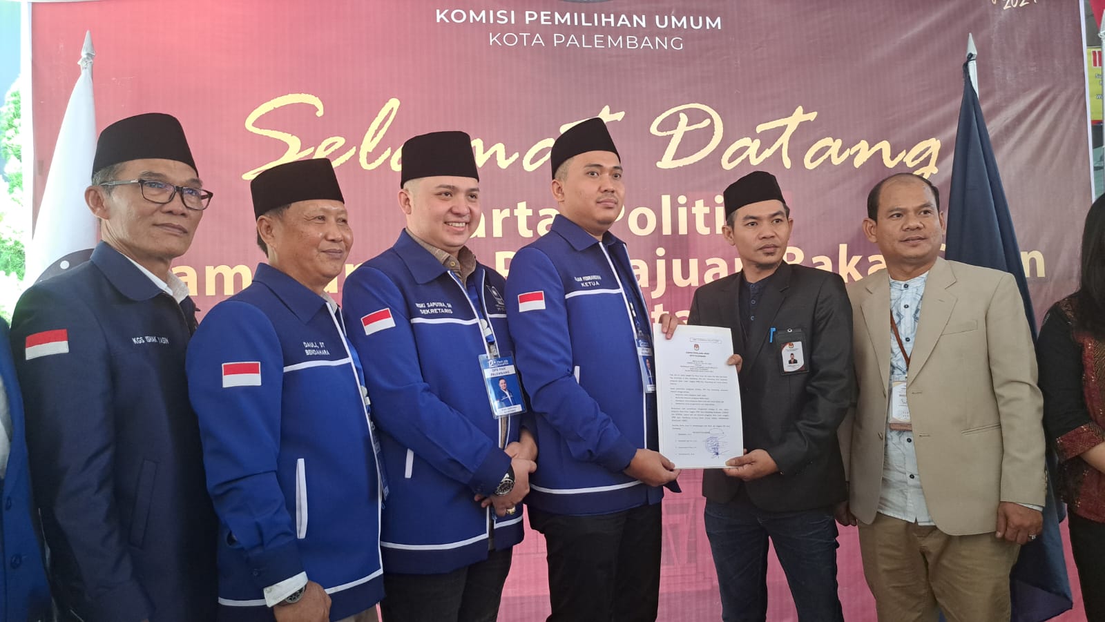 PAN Daftarkan Caleg ke KPU Kota Palembang, Sebanyak 50 Orang, Seluruh Dapil Penuh 