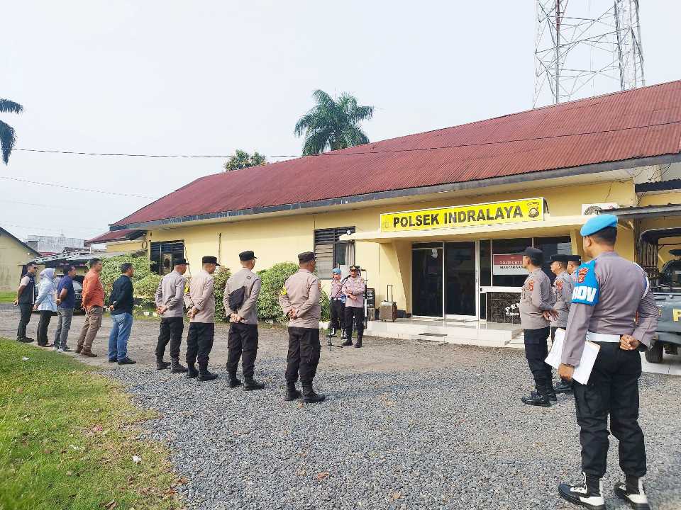 Sukses Berikan Pelayanan Prima ke Masyarakat Saat Ramadan & Idul Fitri, Kapolsek Indralaya Apresiasi Personel