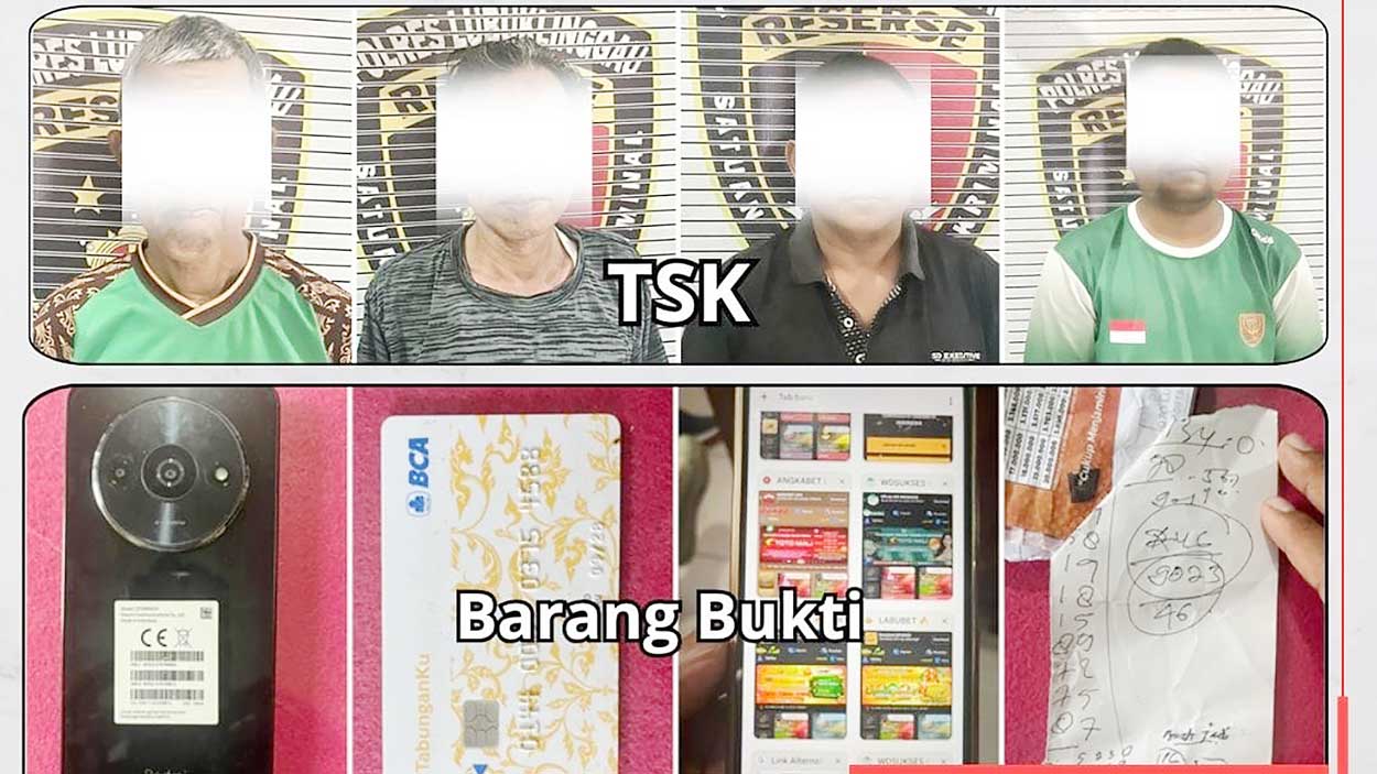 Bandar dan 3 Pemain Judol Tertangkap Basah Saat Asyik Main di Pasar Inpres Lubuklinggau, Ada Oknum PNS