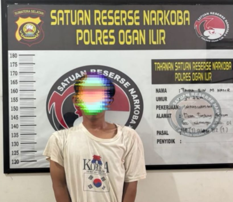 Sempat Mau Melarikan Diri Saat Dikejar Anggota Sat Res Narkoba Polres Ogan Ilir, Pengedar Sabu Akhirnya Nyerah