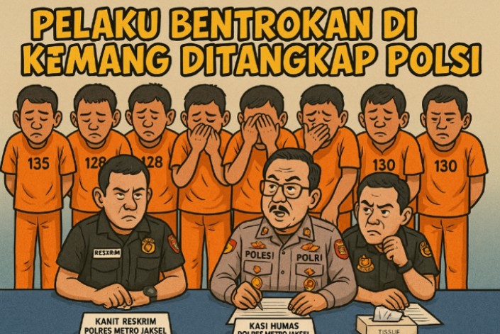 Bawa Senapan Angin Laras Panjang Saat Bentrok di Kemang, 10 Orang Tersangka Dijebloskan ke Penjara