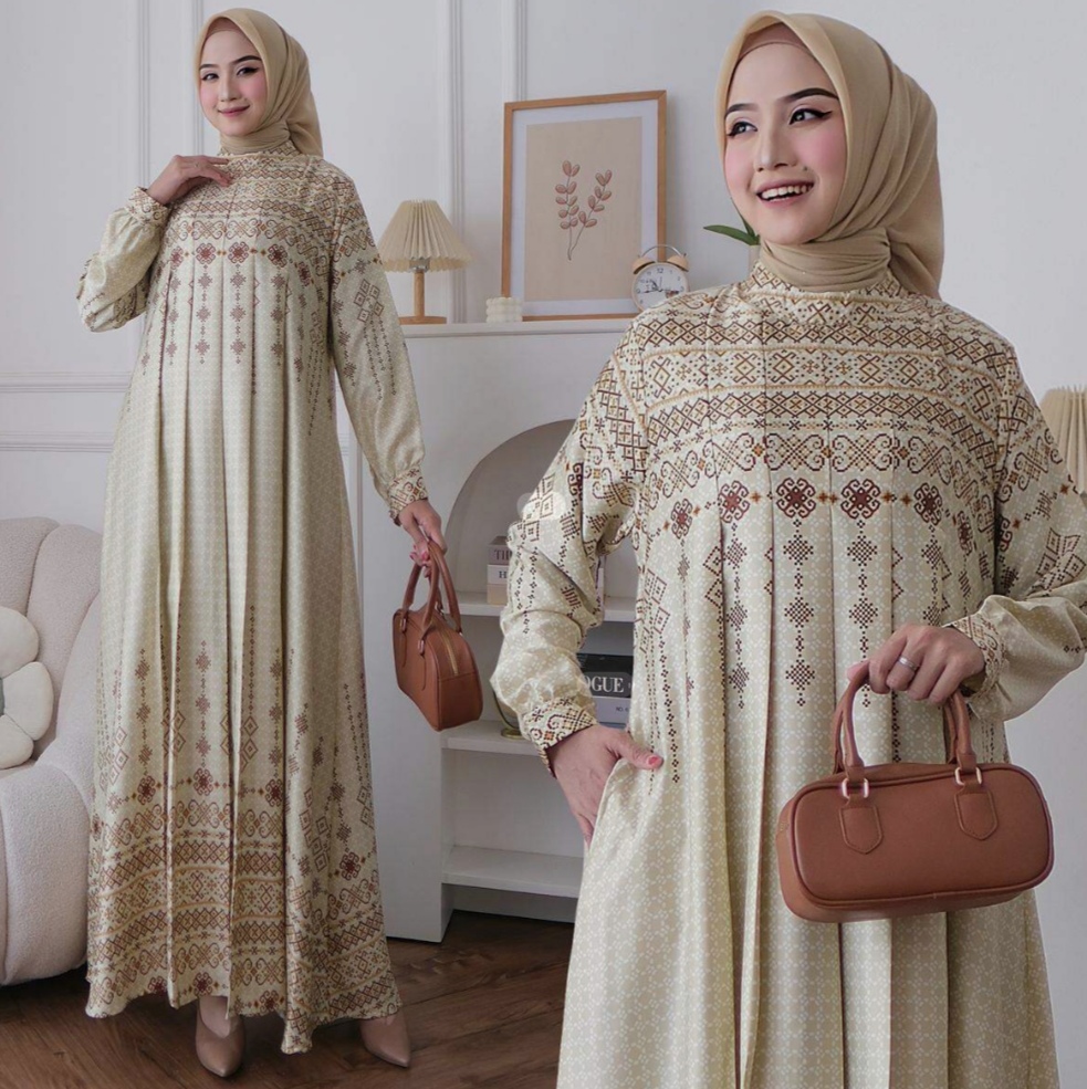 Lebaran Idulfitri Kenakan Gamis Serat Bambu, Unggul Sejuk Dipakai Cocok Kulit Sensitif