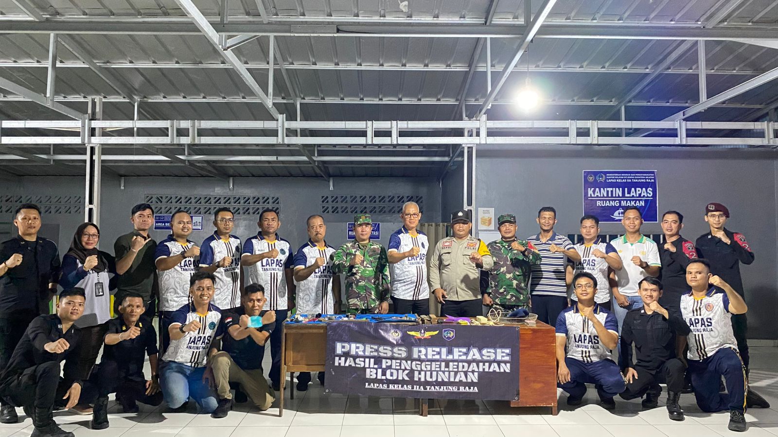 Lapas Tanjung Raja Gelar Razia Serentak Nasional, Tindak Lanjut Arahan Menteri Imigrasi dan Pemasyarakatan RI