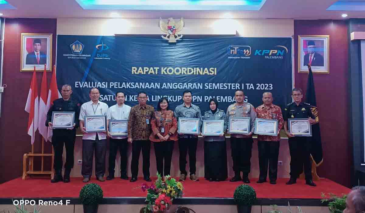 MANTAP! Konsisten Jaga Akuntabilitas Keuangan, Kemenkumham Sumsel Raih Penghargaan dari KPPN Palembang