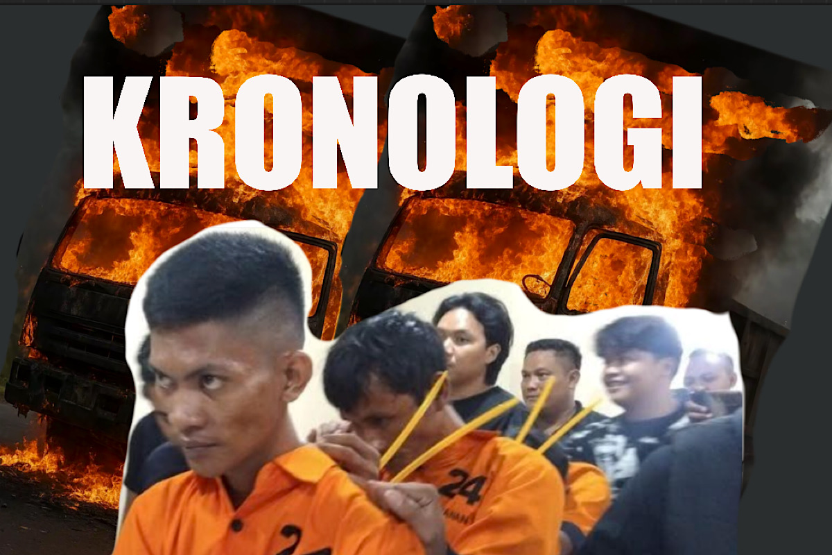 SIMAK, Ini Kronologi Aksi 4 Pengangguran Habisi Sopir dan Bakar Truk Tronton Putih di Kebun Tebu