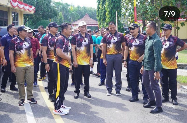 Dihadiri Bupati Bersama Forkopimda, Begini Meriahnya HUT Bhayangkara ke 78 di Polres OKU Timur