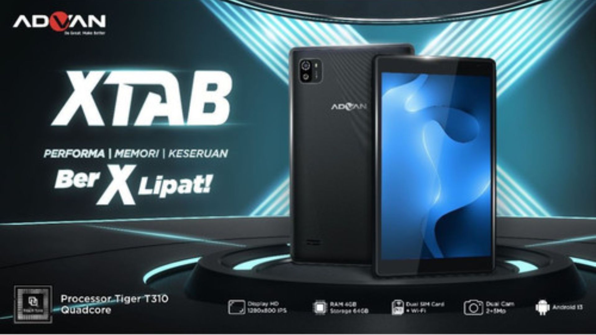 Advan XTab: Rekomendasi Tablet Pelajar 2025 dengan Chipset Tangguh Untuk Gaming Mobile Legends dan PUBG