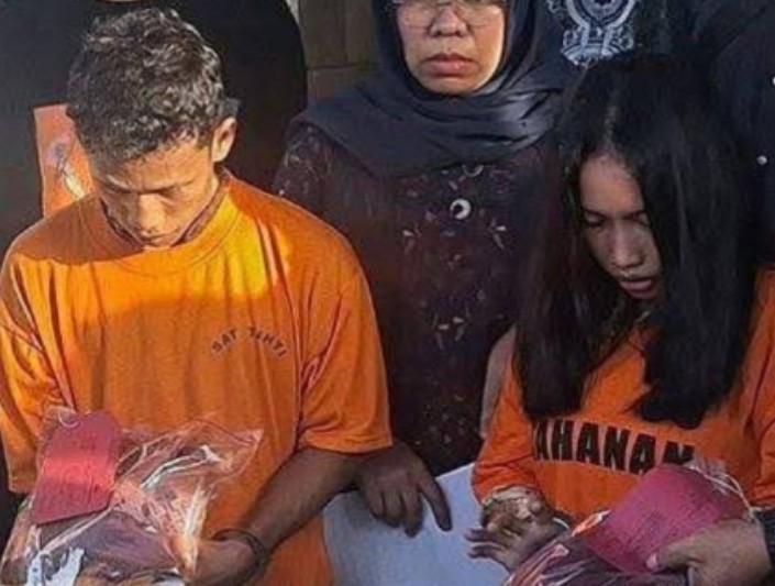 Inilah Tampang Bejat Kakak-Adik, Pelaku Pengirim Paket Mayat Bayi Hasil Hubungan Terlarang di Medan