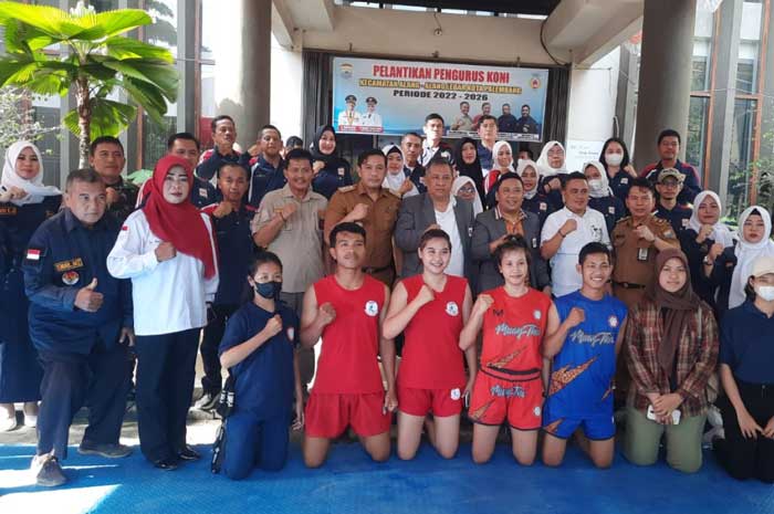 Atraksi Muay Thai, Warnai Pelantikan KONI Alang-Alang Lebar