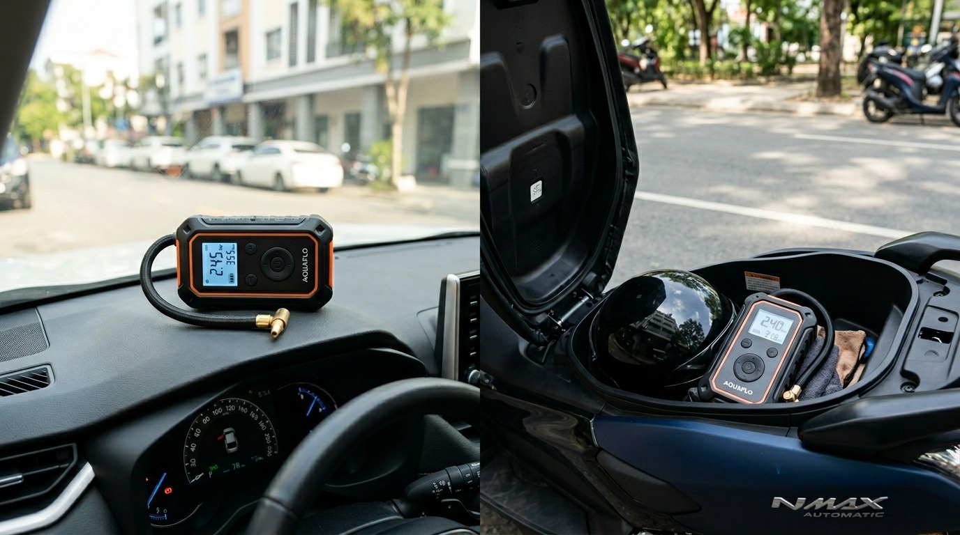 Pompa Ban Mini Tanpa Kabel Sekecil Ini? Muat di Dashboard dan Tetap Kuat Isi Angin