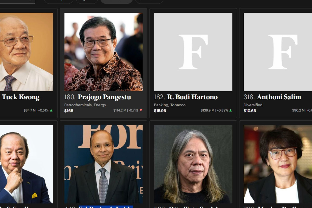 Ini Daftar 10 Orang Terkaya Indonesia 2026 Versi Forbes 