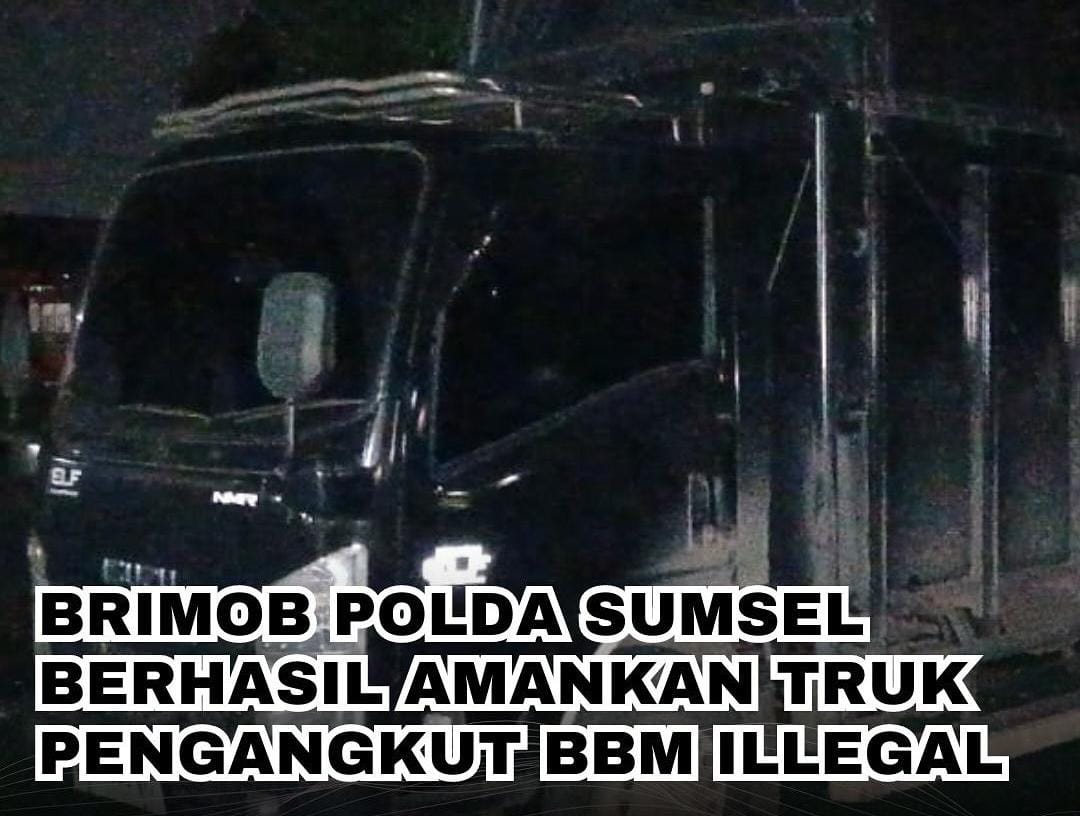 Diangkut Truk, 11 Ribu Liter BBM Ilegal Asal Muba Tujuan Lampung Digagalkan Brimob Polda Sumsel