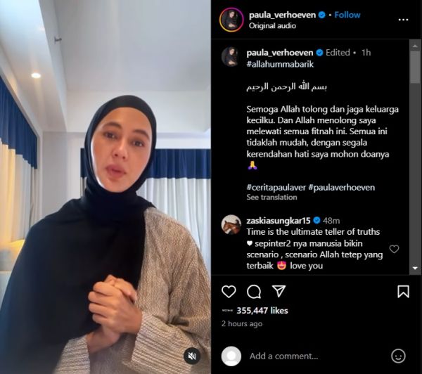 Terbongkar! Akhirnya Paula Verhoeven Klarifikasi Tudingan Perselingkuhan yang Terlanjur Viral