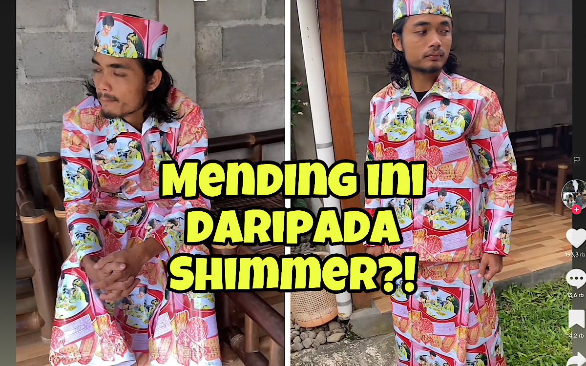 Kocak, Baju Lebaran ‘Khong Guan’ Ini Mengalahkan Busana Shimmer Versi Netizen