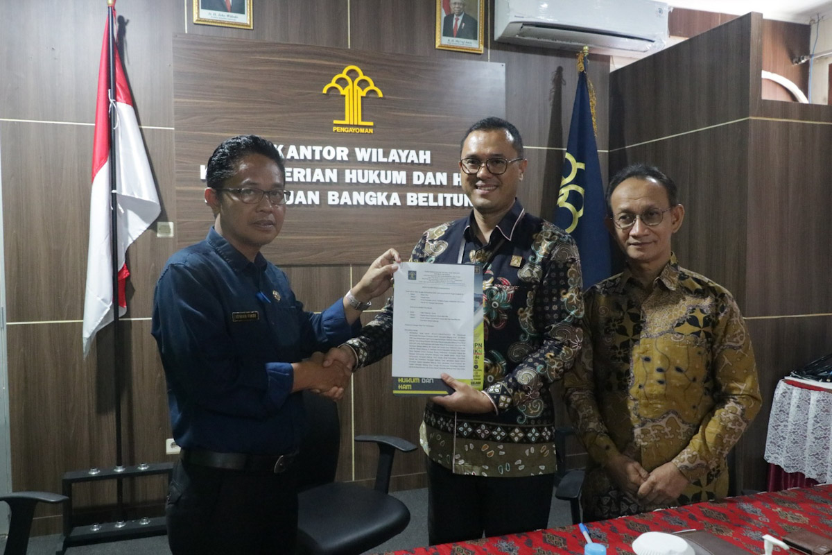 Kemenkumham Babel Harmonisasi Raperda Rencana Tata Ruang Wilayah Kabupaten Belitung Timur