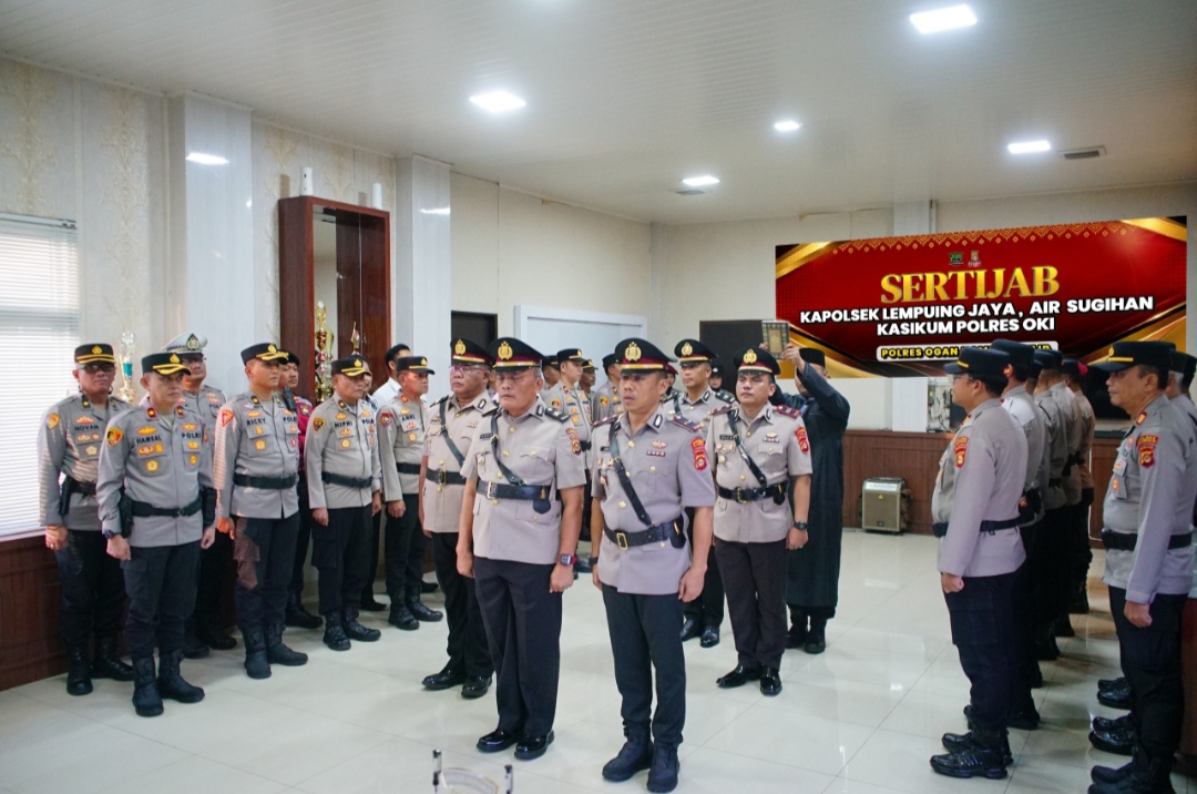Polres OKI Rotasi Jabatan Penting, Perkuat Pelayanan Kepolisian 